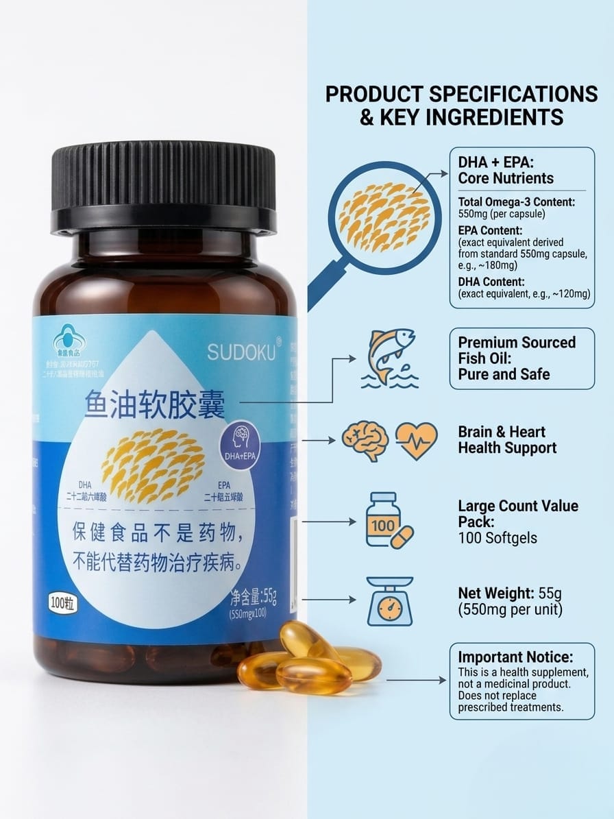 SUDOKU Fish Oil Soft Capsules